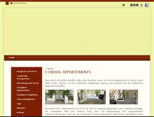 Tablet Screenshot of cordial-appartements.at